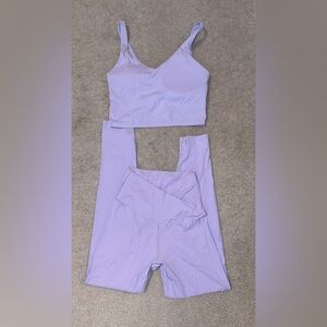 Lavender Aerie workout set